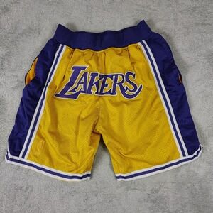 Just Don LA Lakers 1996-1997 NBA Shorts‎ Men's Size L Made in USA
